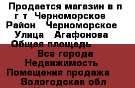 Продается магазин в п.г.т. Черноморское  › Район ­ Черноморское › Улица ­ Агафонова › Общая площадь ­ 100 - Все города Недвижимость » Помещения продажа   . Вологодская обл.,Череповец г.